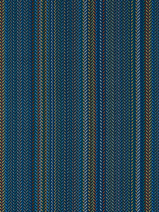 SCALAMANDRE  ARROW STRIPE FABRIC COBALT   - SC 000427254