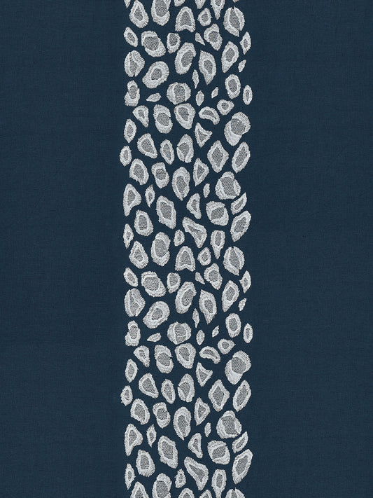 SCALAMANDRE  CATWALK EMBROIDERY FABRIC MIDNIGHT   - SC 000427255