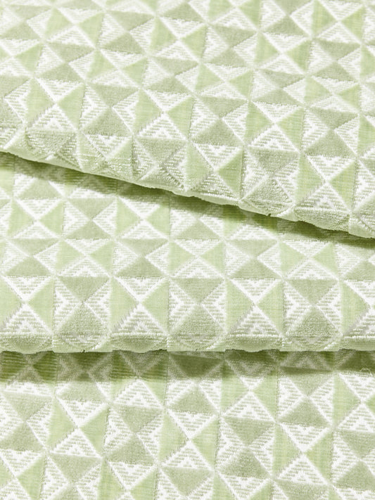 SCALAMANDRE  PARLOR VELVET FABRIC PISTACHIO   - SC 000427324