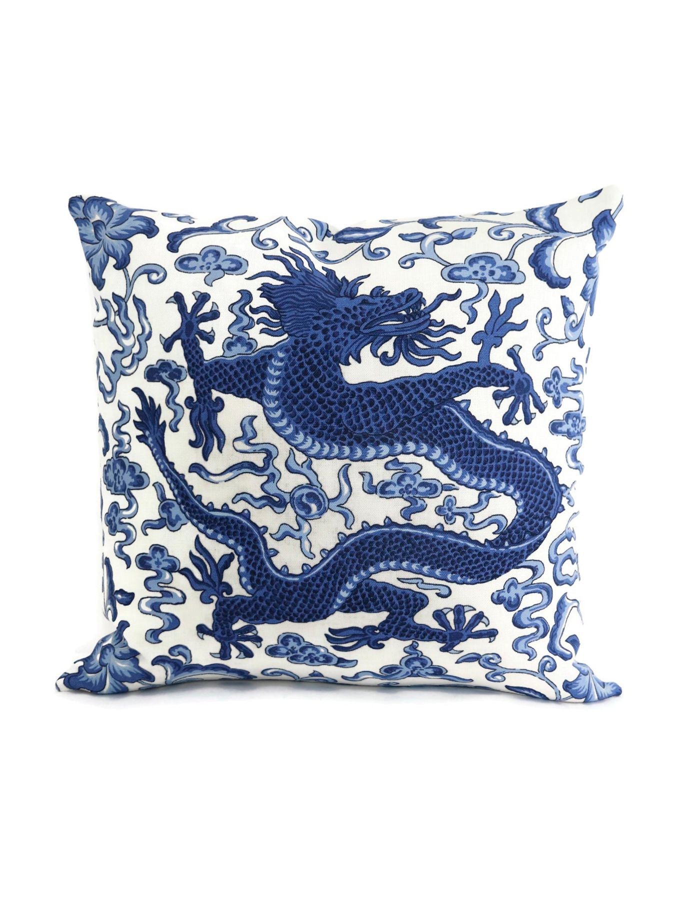 SCALAMANDRE PILLOWS   BIRD / ANIMAL 
BOTANICAL / FOLIAGE 
CHINOISERIE SQUARE    - SC 0004DRAGONPIL