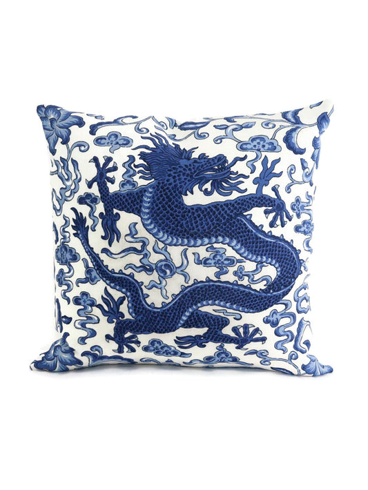 SCALAMANDRE PILLOWS   BIRD / ANIMAL 
BOTANICAL / FOLIAGE 
CHINOISERIE SQUARE    - SC 0004DRAGONPIL NEW SKU # SCDRAGONPIL0004