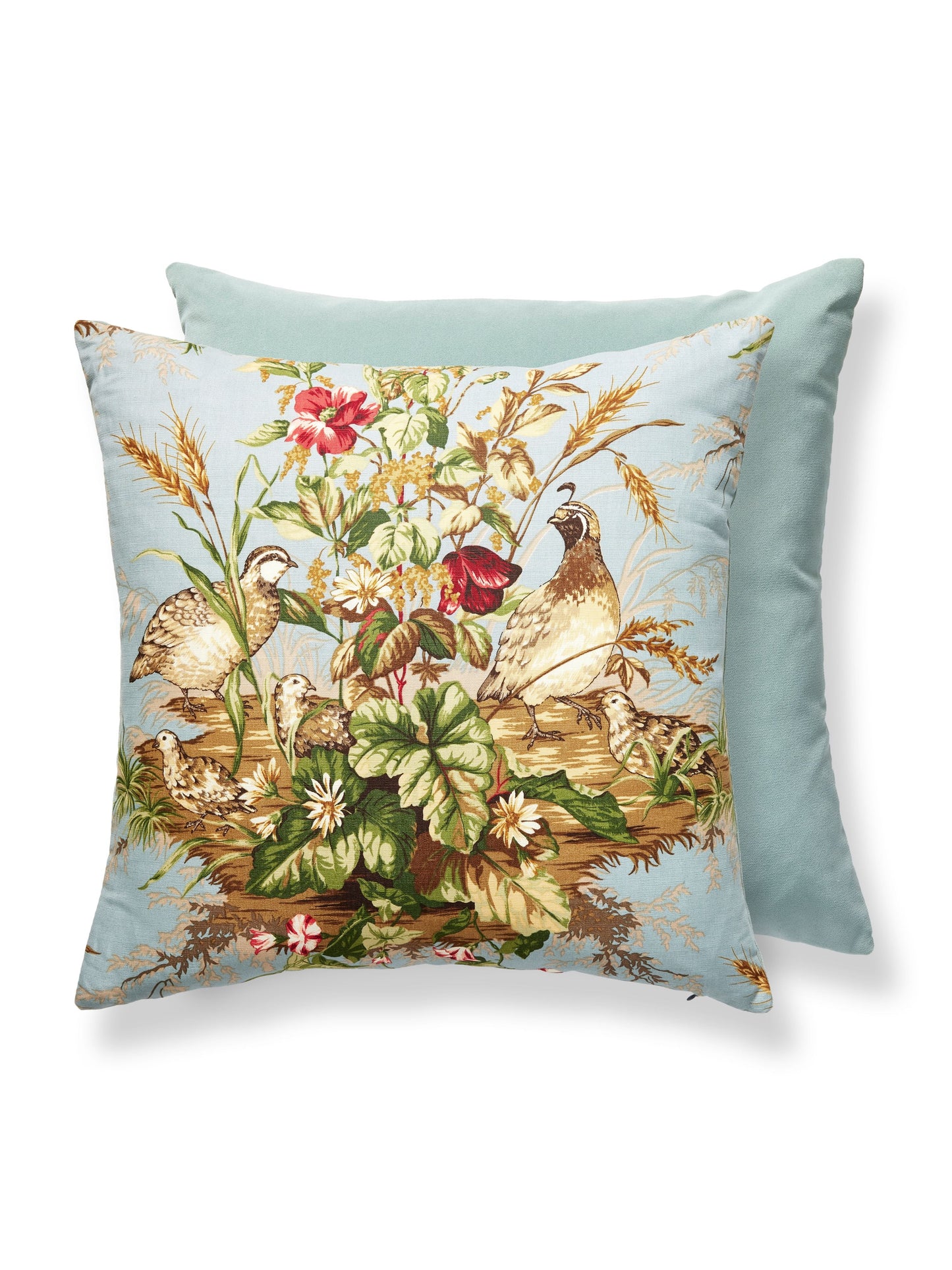 SCALAMANDRE PILLOWS   BIRD / ANIMAL 
BOTANICAL / FOLIAGE 
FLORAL 
SCENIC SQUARE    - SC 0004EDWINPILL NEW SKU # SCEDWINPILL0004