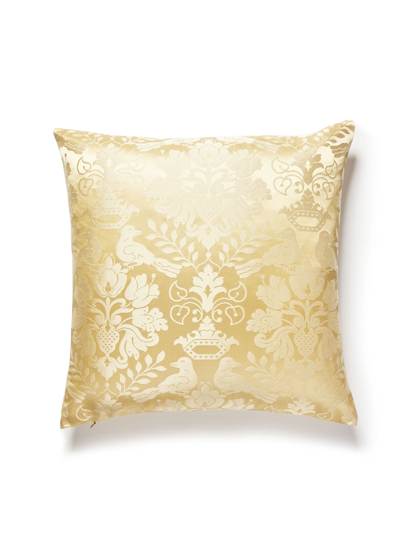 SCALAMANDRE PILLOWS   BIRD / ANIMAL 
DAMASK 
HISTORIC SQUARE    - SC 0004SDDK1098