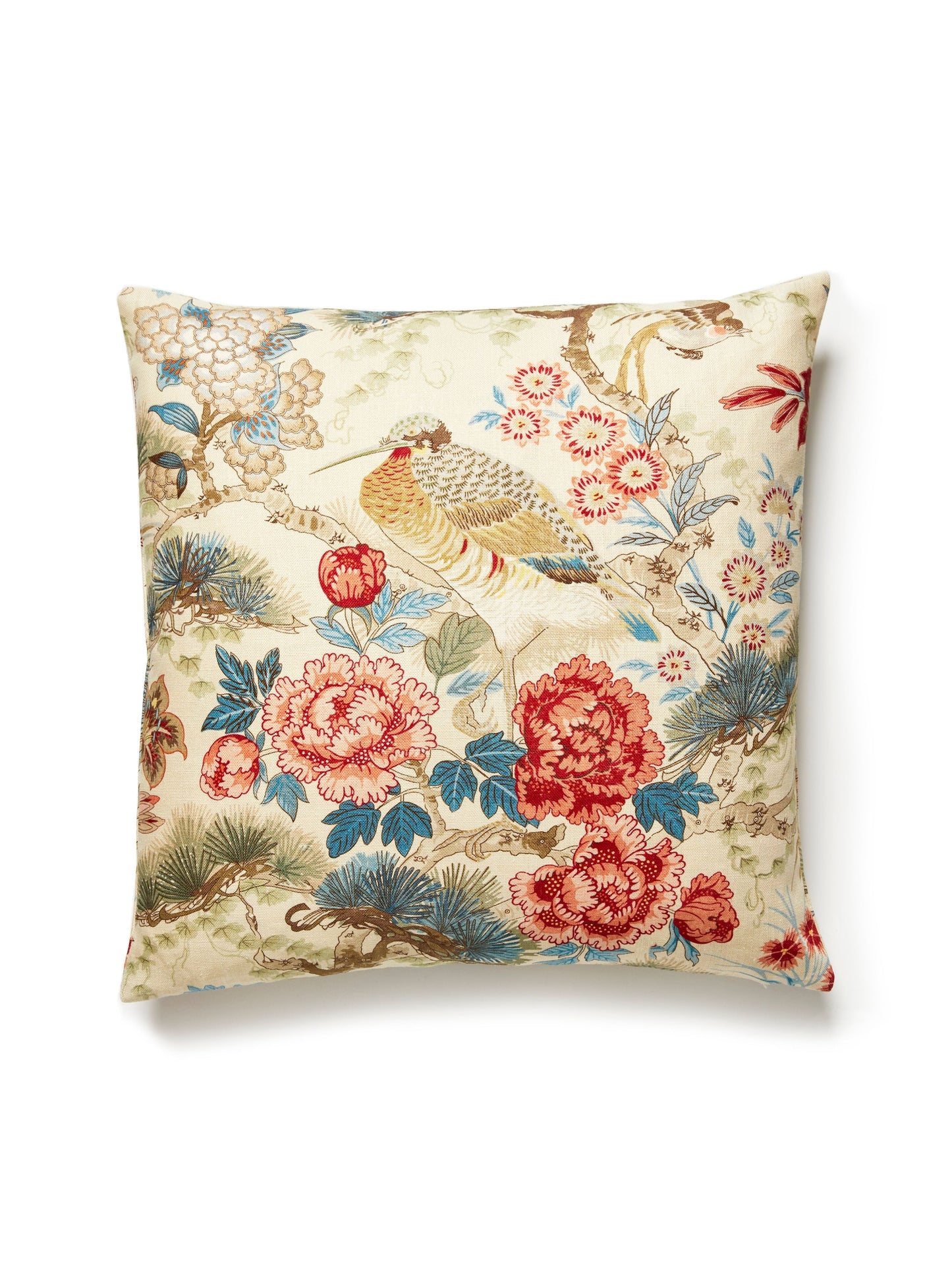 SCALAMANDRE PILLOWS   BIRD / ANIMAL 
BOTANICAL / FOLIAGE 
CHINOISERIE SQUARE    - SC 0004SDDK16601 NEW SKU # SCSDDK166010004