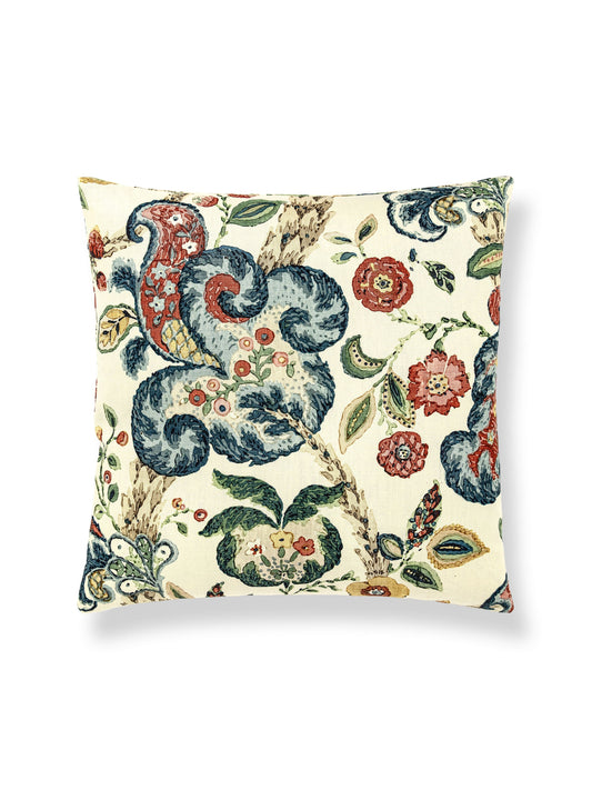 SCALAMANDRE PILLOWS   BOTANICAL / FOLIAGE 
FLORAL SQUARE    - SC 0004SDDK16603 NEW SKU # SCSDDK166030004