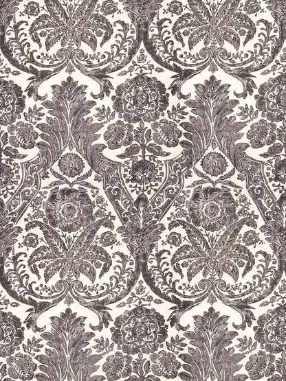SCALAMANDRE  LUCIANA DAMASK PRINT DAMASK GRAPHITE   - SC 0004WP88354 NEW SKU # SCWP883540004