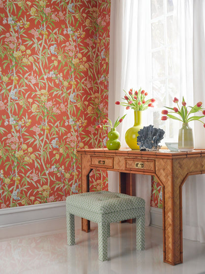 SCALAMANDRE  LANAI BOTANICAL , FOLIAGE 
FLORAL 
HISTORIC GUAVA   - SC 0004WP88431 NEW SKU # SCWP884310004