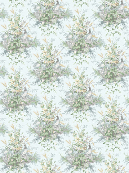 SCALAMANDRE  EDWIN'S COVEY BIRD , ANIMAL 
BOTANICAL , FOLIAGE 
HISTORIC 
SCENIC WOODLAWN   - SC 0004WP88434 NEW SKU # SCWP884340004