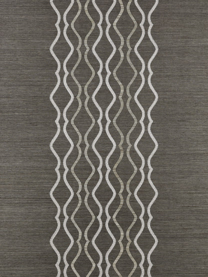 SCALAMANDRE  VALENTINA EMBELLISHED SISAL DIAMOND , OGEE 
FRETWORK , LATTICE 
STRIPE STERLING   - SC 0004WP88447 NEW SKU # SCWP884470004