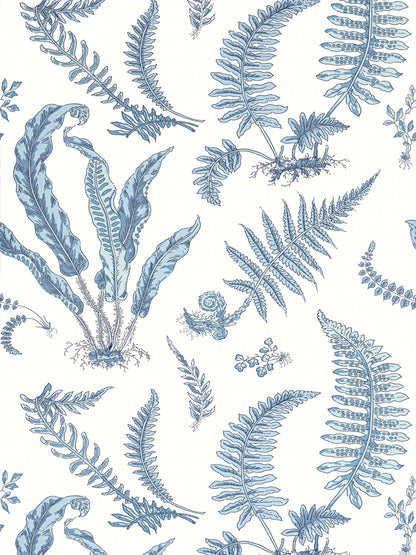 SCALAMANDRE  ELSIE DE WOLFE WALLCOVERING BOTANICAL , FOLIAGE ULTRAMARINE   - SC 0004WP88592D NEW SKU # SCWP88592D0004