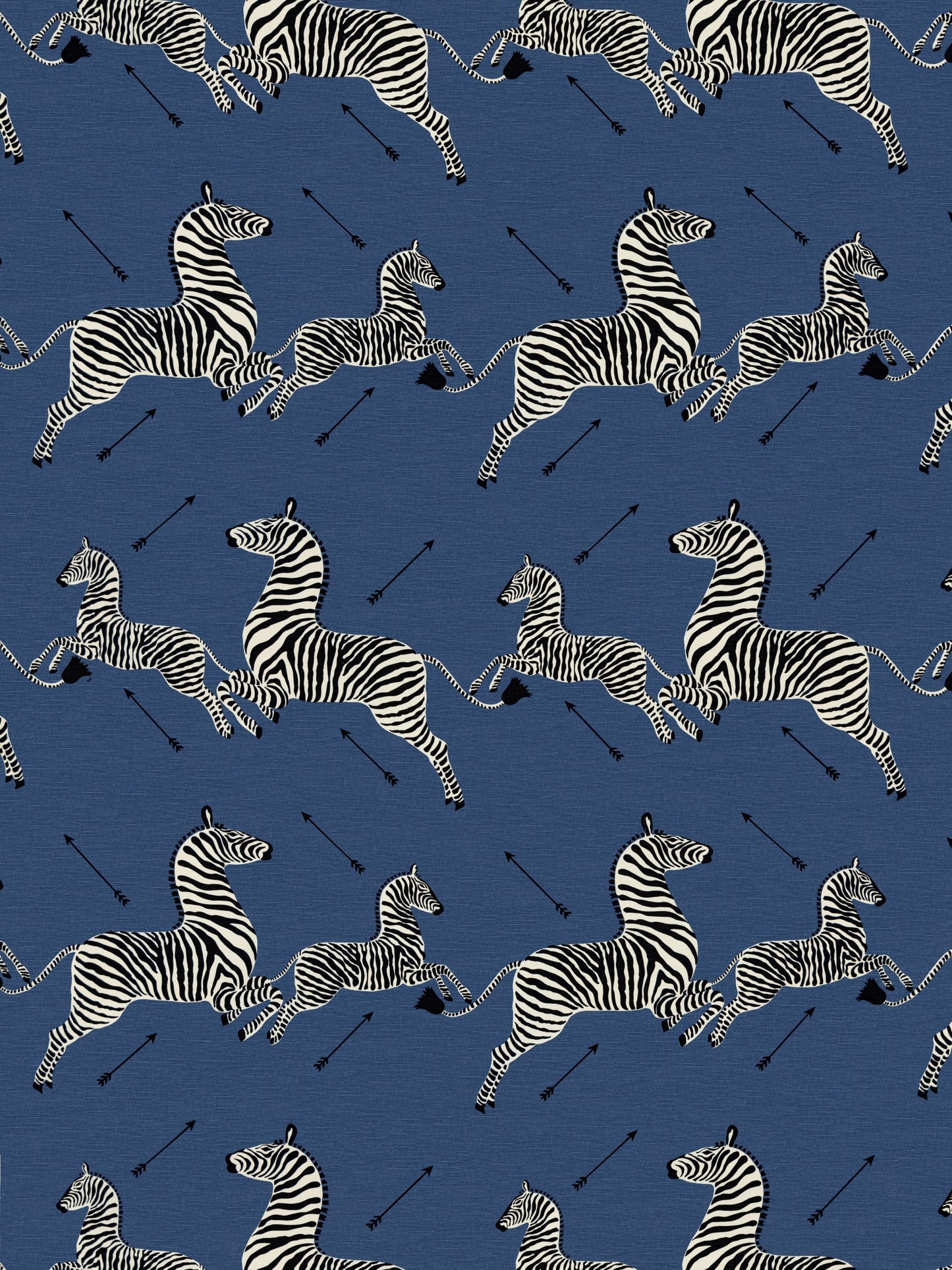 SCALAMANDRE  ZEBRAS - FABRIC FABRIC DENIM   - SC 000516496M NEW SKU # SC16496M0005