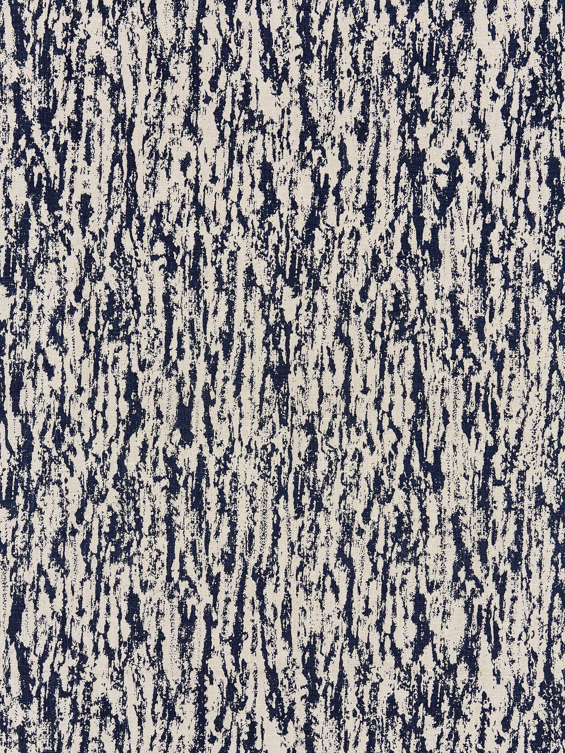 SCALAMANDRE  SEQUOIA LINEN PRINT FABRIC INDIGO   - SC 000516599