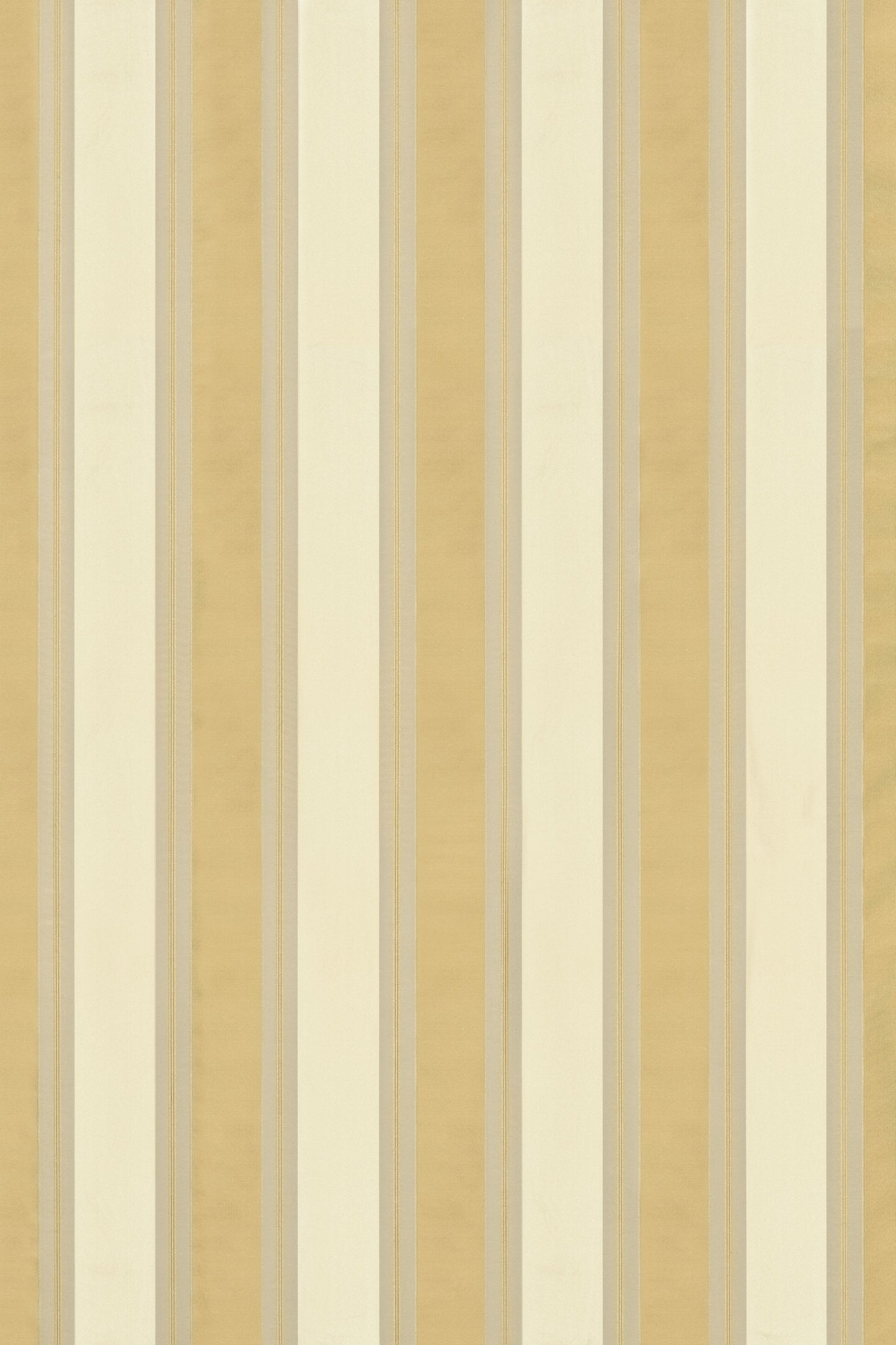 SCALAMANDRE  FEDERAL STRIPE FABRIC CHAMPAGNE & ANTIQUE GOLD   - SC 000520276M