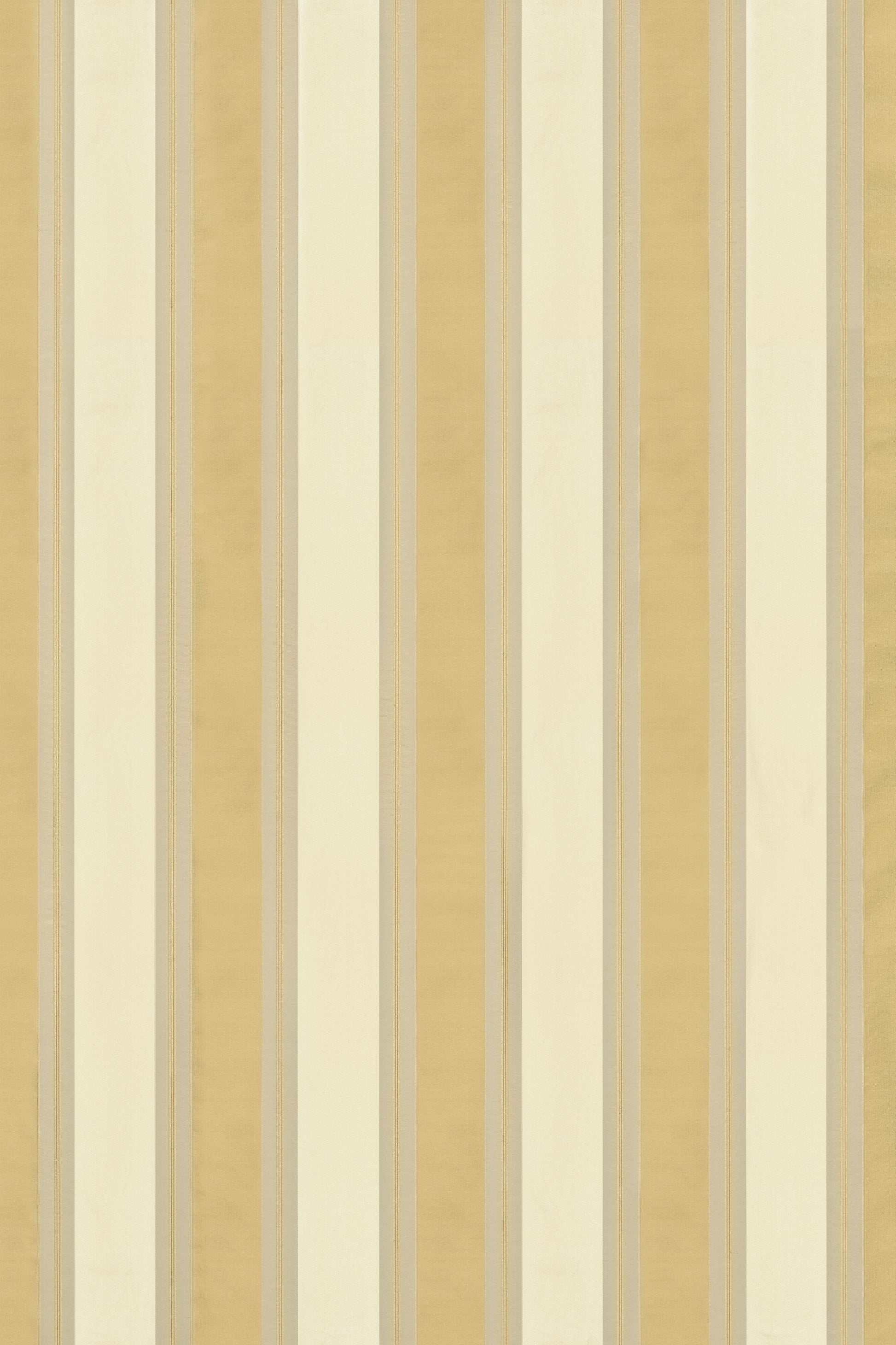 SCALAMANDRE  FEDERAL STRIPE FABRIC CHAMPAGNE & ANTIQUE GOLD   - SC 000520276M