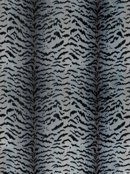 SCALAMANDRE  TIGRE FABRIC SILVER & BLACK   - SC 000526167MMA NEW SKU # SC26167MMA0005