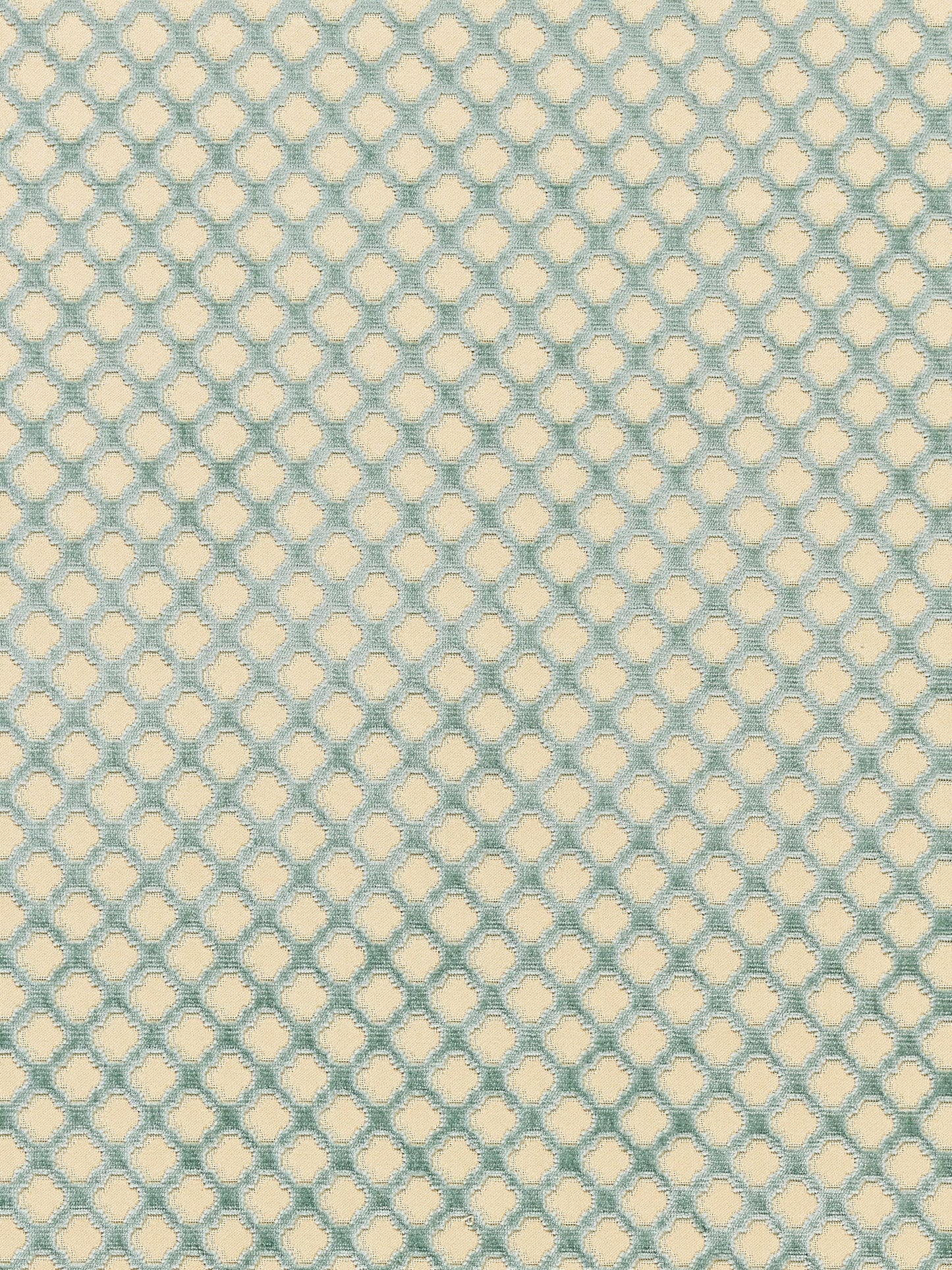 SCALAMANDRE  POMFRET - SILK FABRIC BLUE ON BEIGE   - SC 000526692