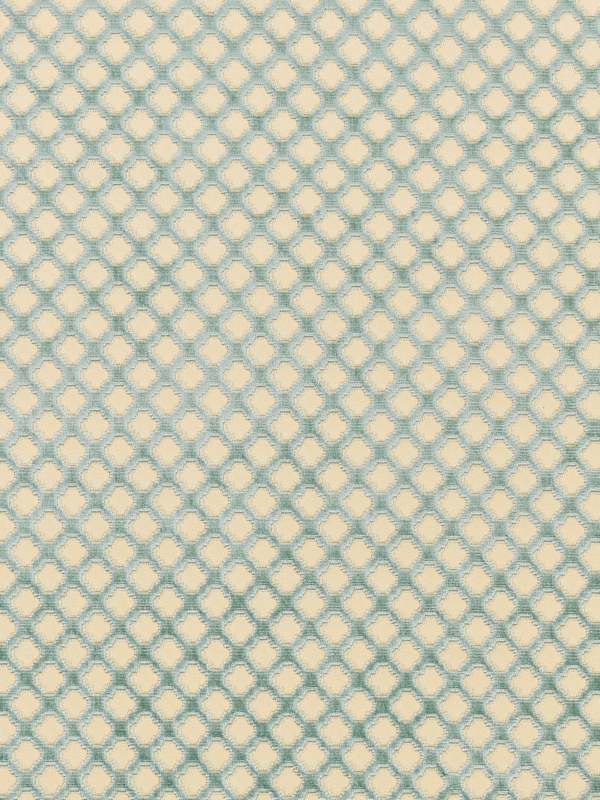 SCALAMANDRE  POMFRET - SILK FABRIC BLUE ON BEIGE   - SC 000526692