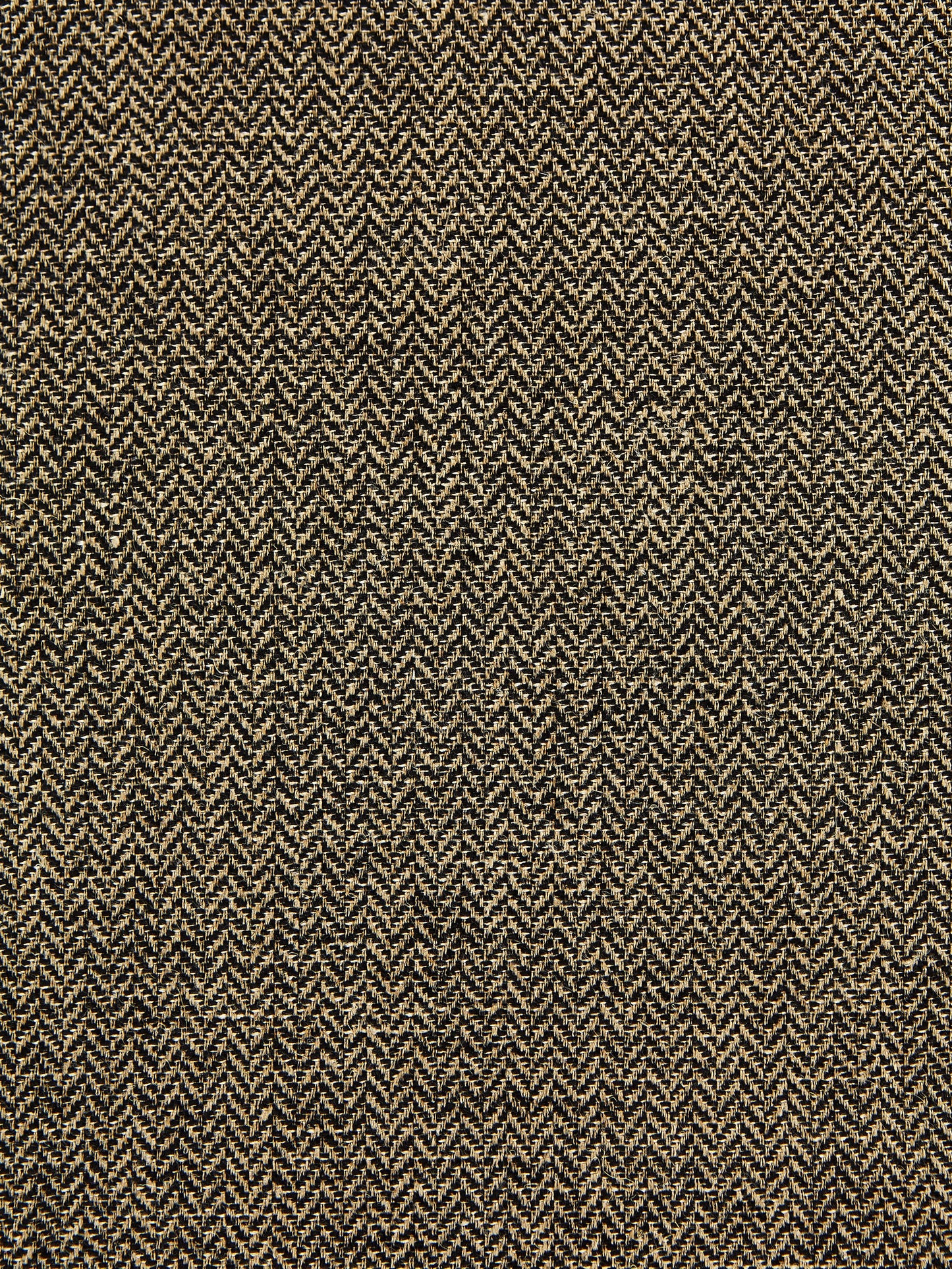 SCALAMANDRE OUTLET  FABRIC OXFORD HERRINGBONE WEAVE  FABRIC EBONY   - SC 000527006