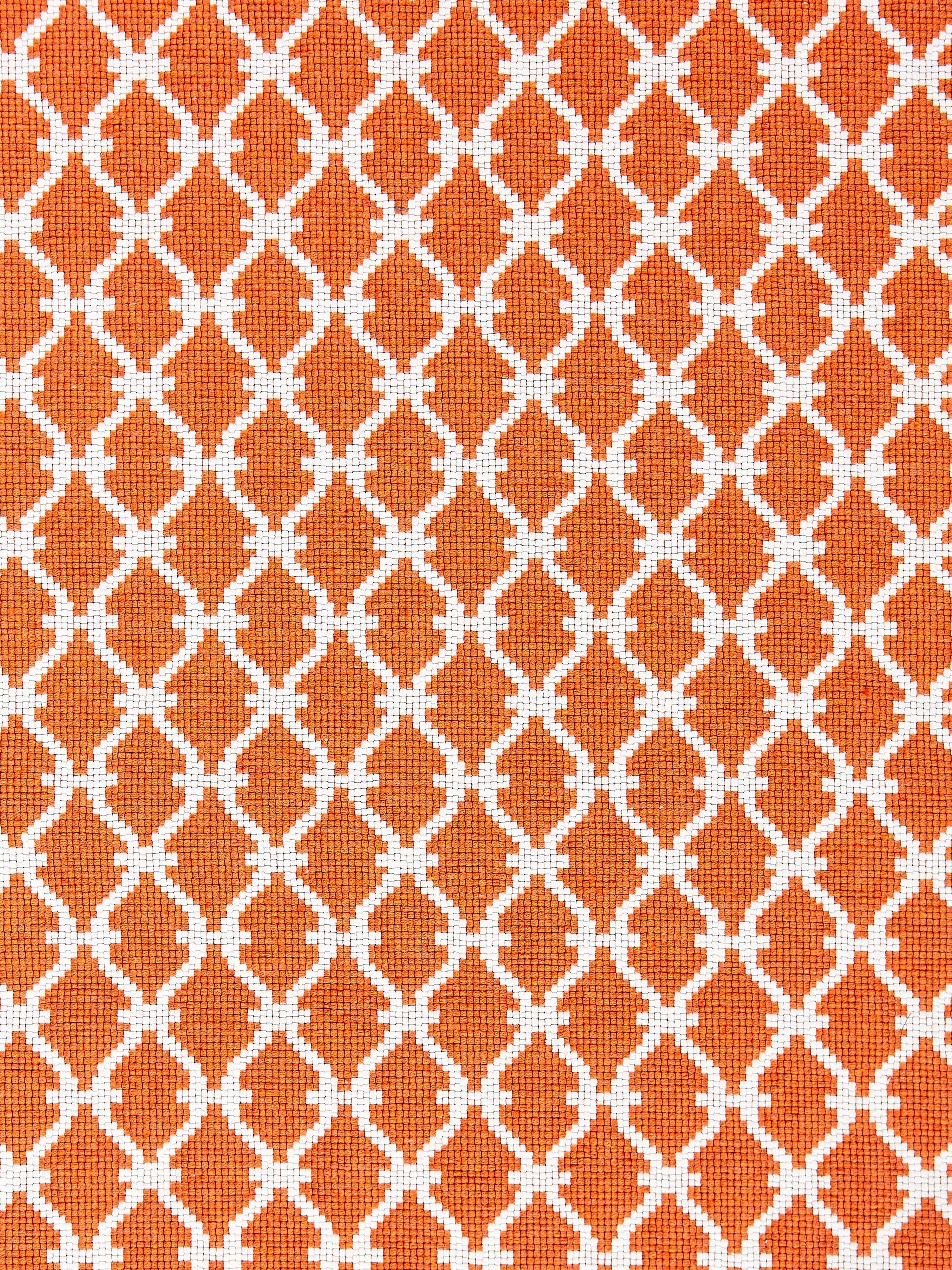 SCALAMANDRE  TRELLIS WEAVE FABRIC MANDARIN   - SC 000527009