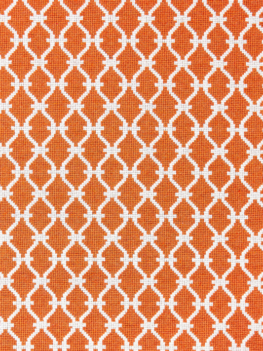 SCALAMANDRE  TRELLIS WEAVE FABRIC MANDARIN   - SC 000527009