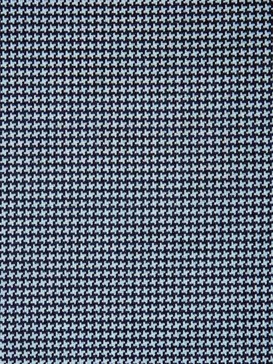 SCALAMANDRE OUTLET  FABRIC CLYDE HOUNDSTOOTH WEAVE  FABRIC INDIGO   - SC 000527010