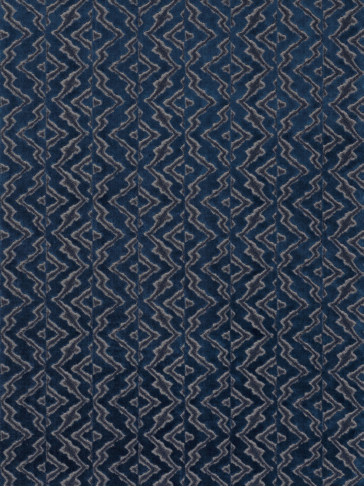 SCALAMANDRE  ECHO VELVET FABRIC MIDNIGHT SKY   - SC 000527085