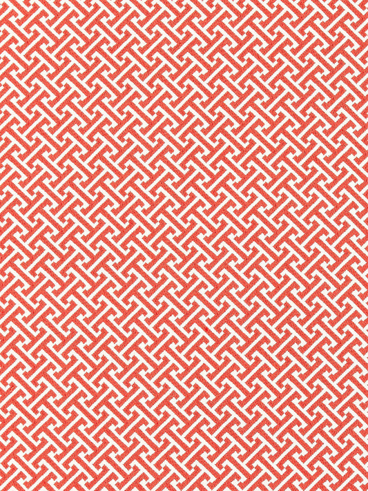 SCALAMANDRE  MANDARIN WEAVE FABRIC CORAL   - SC 000527102