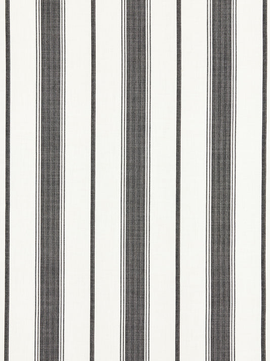 SCALAMANDRE  SCONSET STRIPE FABRIC CARBON   - SC 000527110