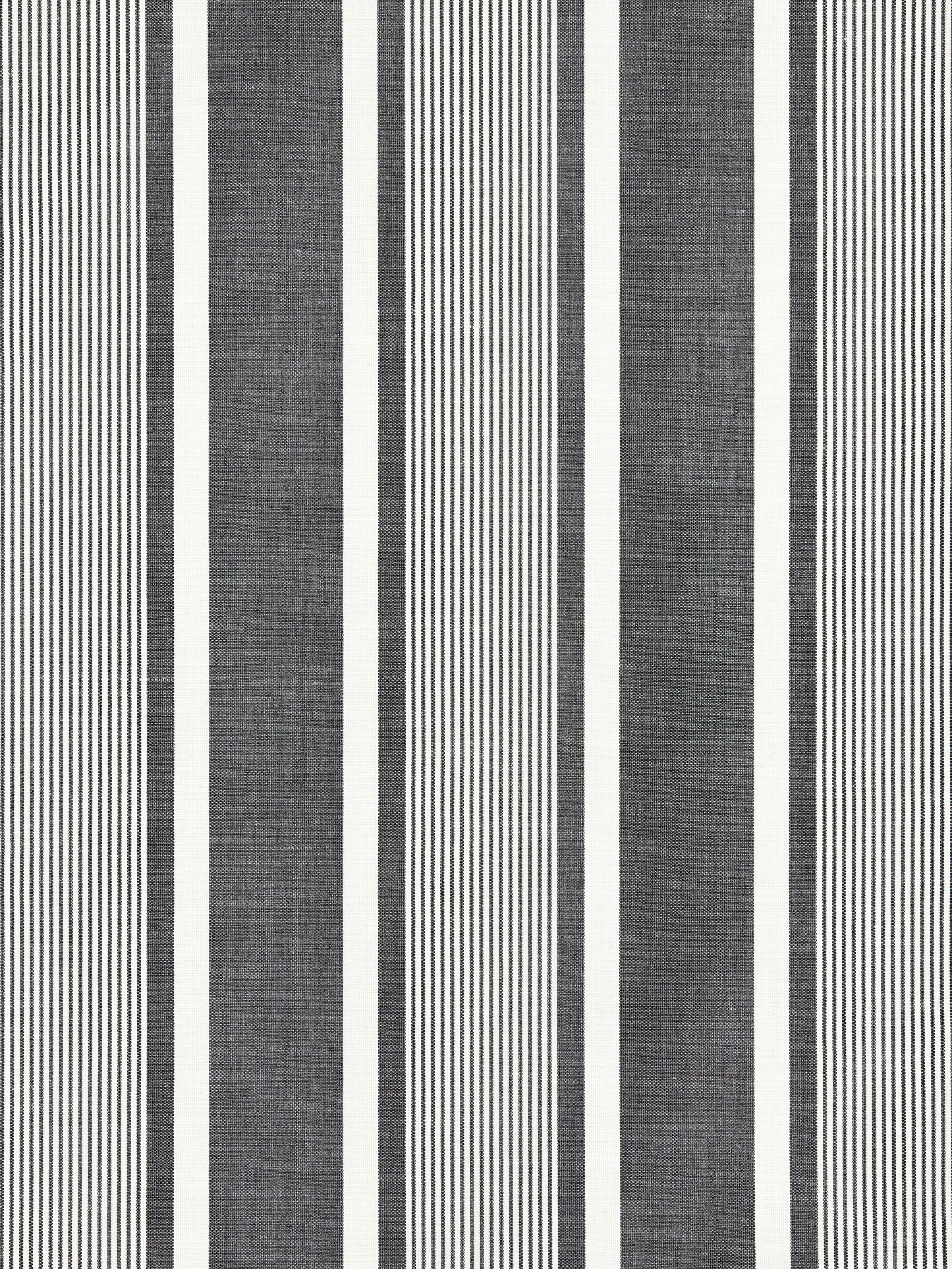 SCALAMANDRE  WELLFLEET STRIPE FABRIC CARBON   - SC 000527111