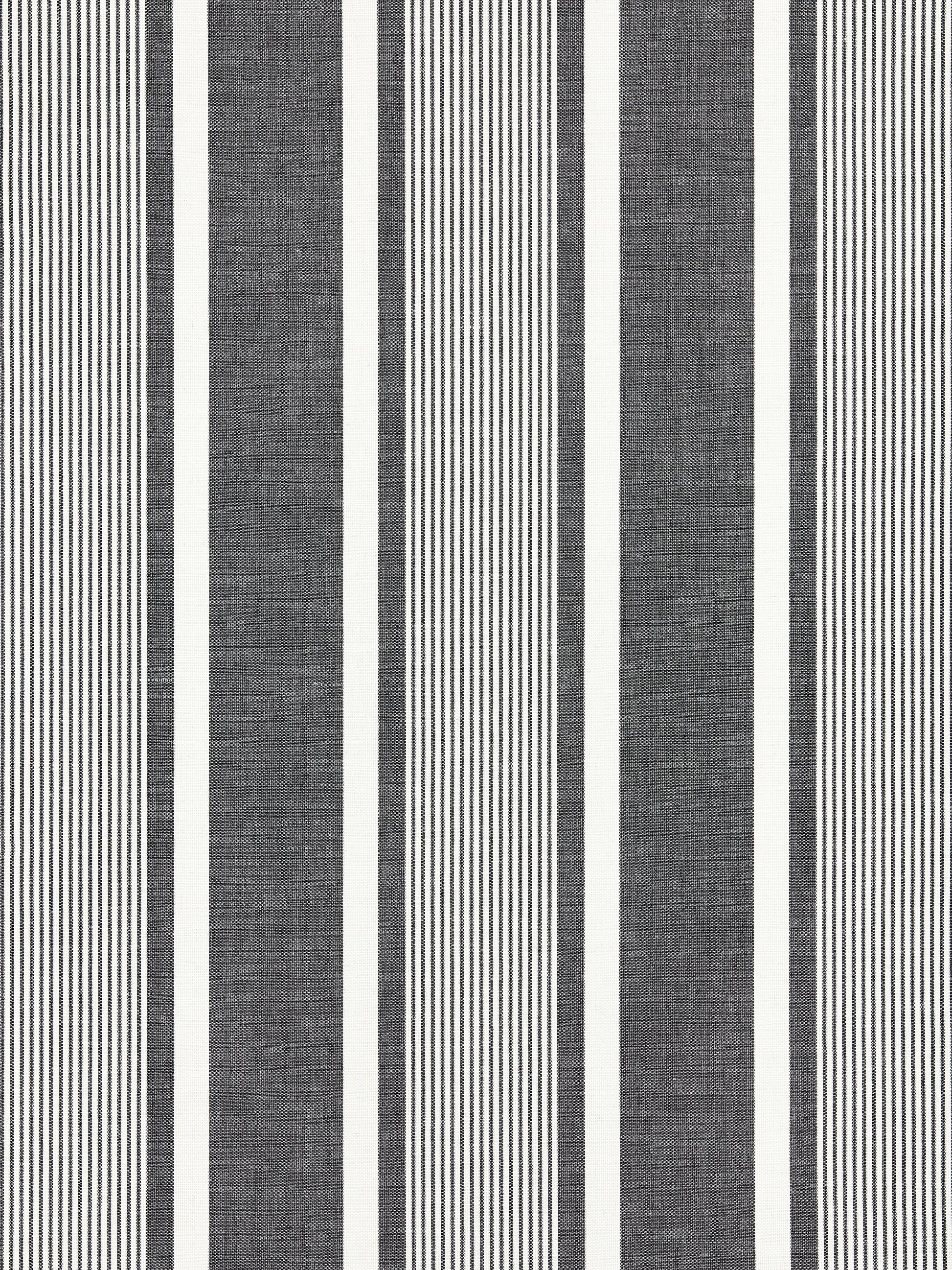 SCALAMANDRE  WELLFLEET STRIPE FABRIC CARBON   - SC 000527111