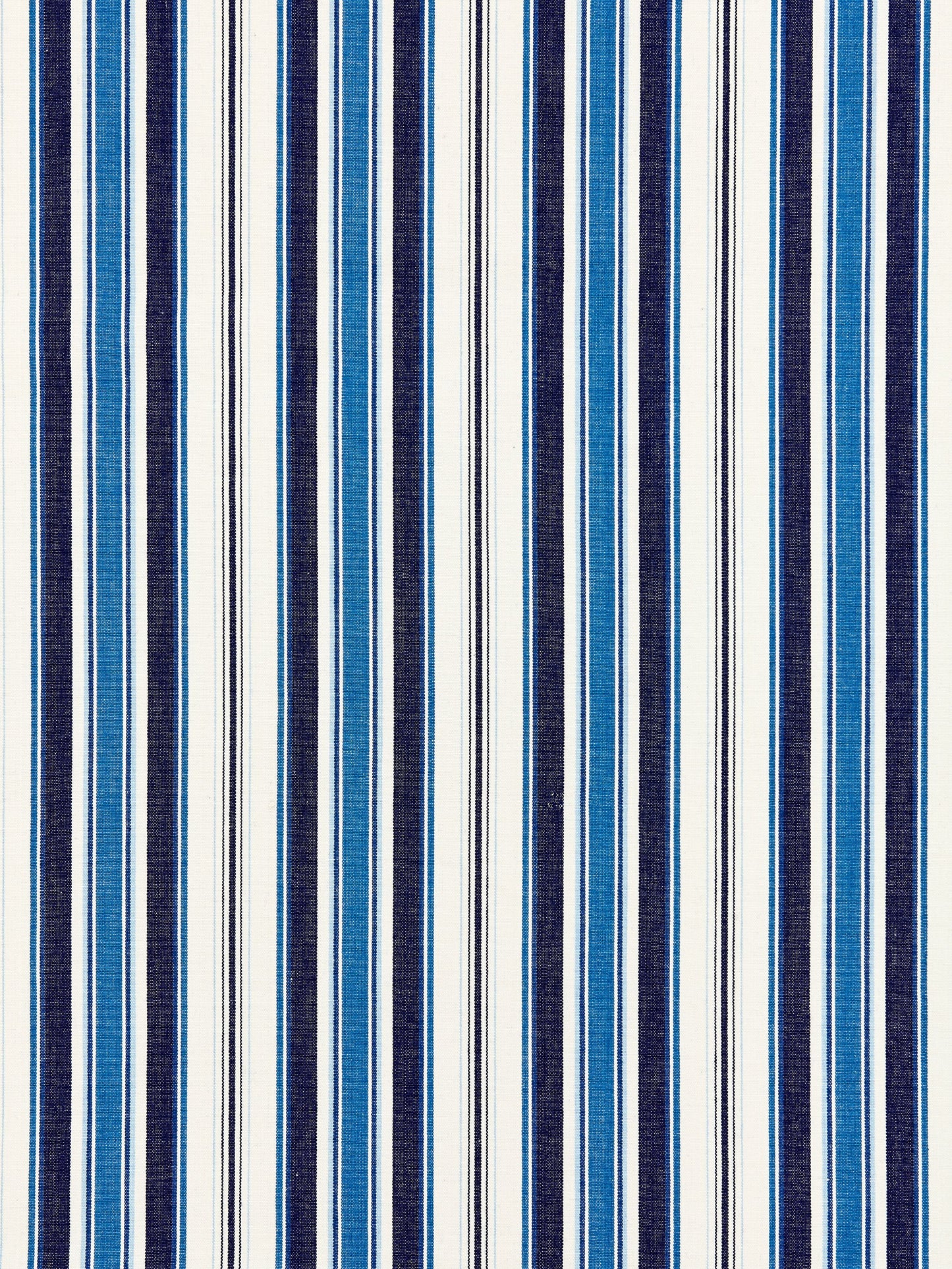 SCALAMANDRE  ANDOVER COTTON STRIPE FABRIC INDIGO   - SC 000527113