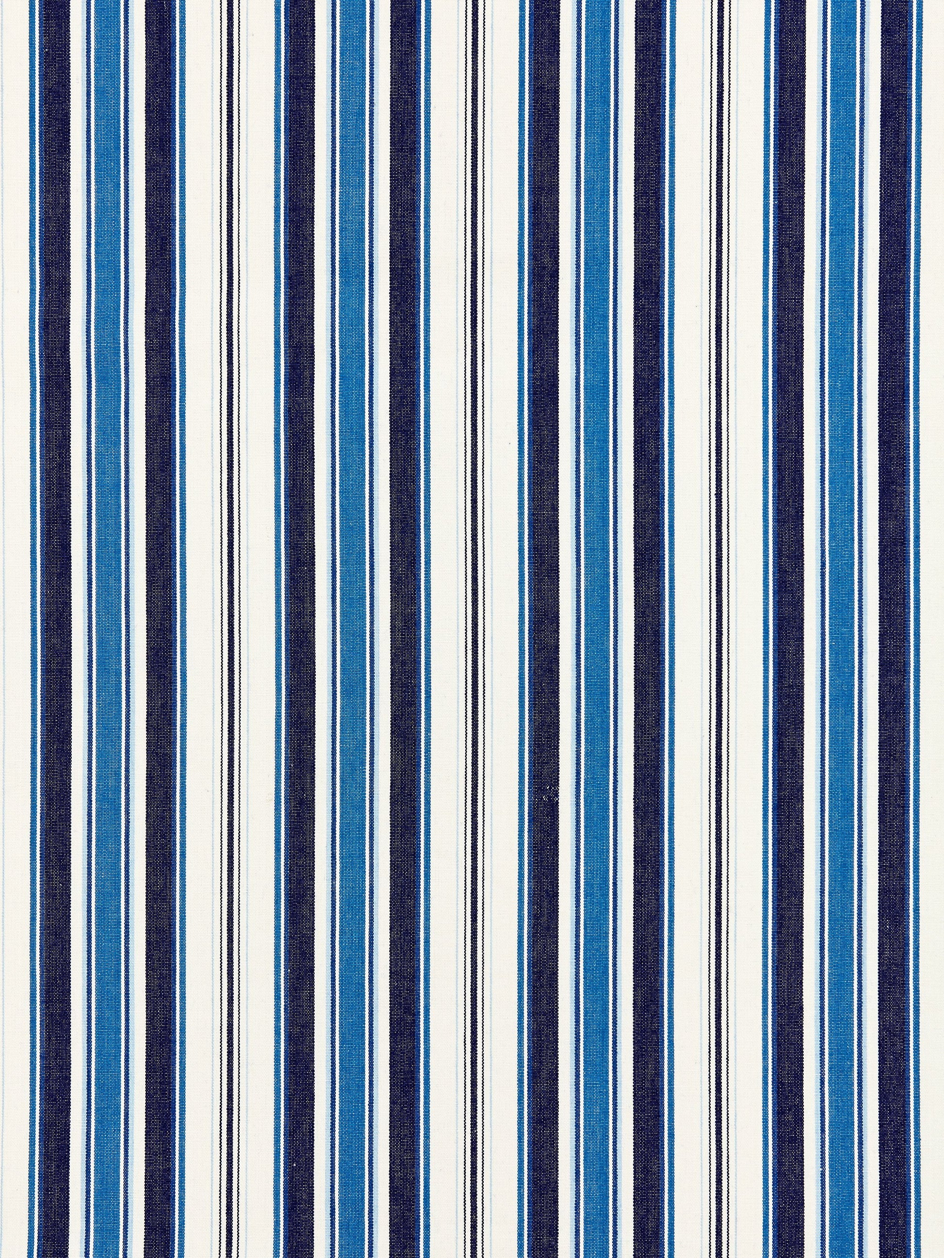 SCALAMANDRE  ANDOVER COTTON STRIPE FABRIC INDIGO   - SC 000527113