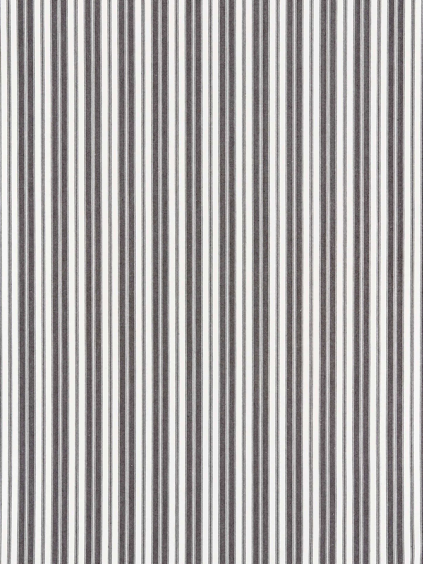 SCALAMANDRE  DEVON TICKING STRIPE FABRIC CHARCOAL   - SC 000527115