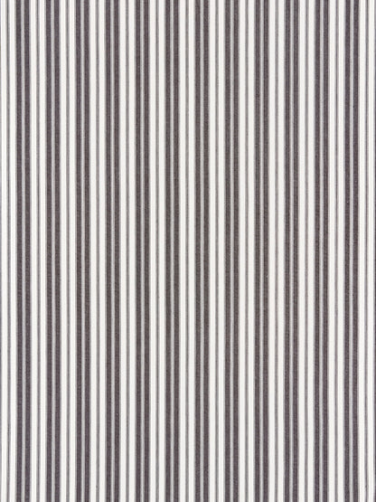 SCALAMANDRE  DEVON TICKING STRIPE FABRIC CHARCOAL   - SC 000527115 NEW SKU # SC271150005