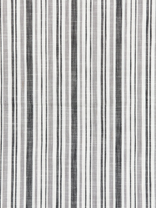 SCALAMANDRE  PEMBROKE STRIPE FABRIC CHARCOAL   - SC 000527116