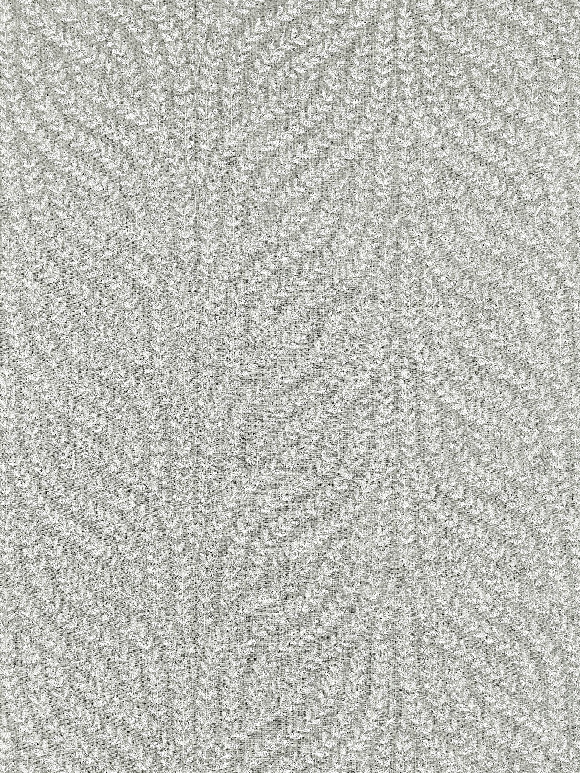 SCALAMANDRE  WILLOW VINE EMBROIDERY FABRIC FRENCH GREY   - SC 000527125