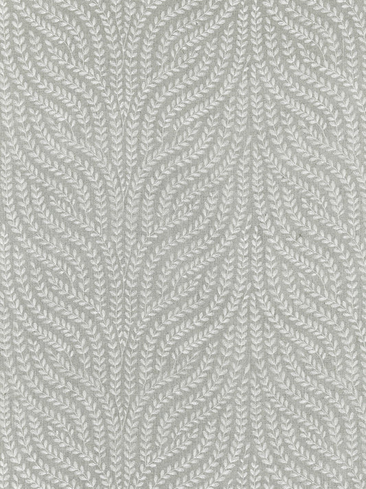 SCALAMANDRE  WILLOW VINE EMBROIDERY FABRIC FRENCH GREY   - SC 000527125