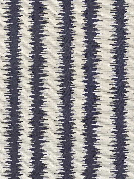 SCALAMANDRE  KONYA IKAT STRIPE FABRIC INDIGO   - SC 000527138