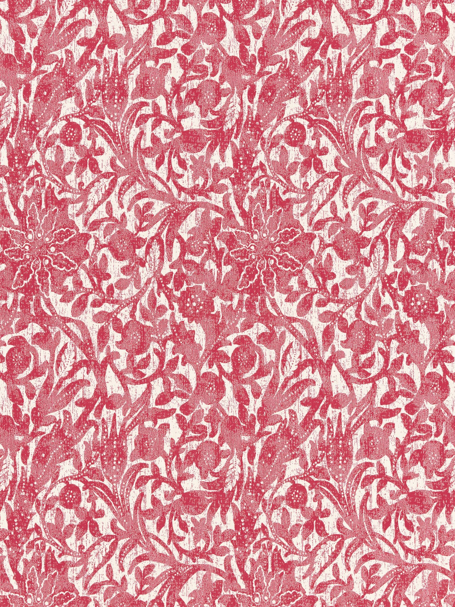 SCALAMANDRE  BALI FLORAL FABRIC HIBISCUS   - SC 000527195