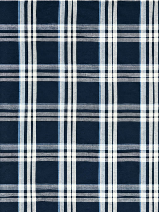 SCALAMANDRE OUTLET  FABRIC MODO PLAID  FABRIC BLUESTONE   - SC 000527221