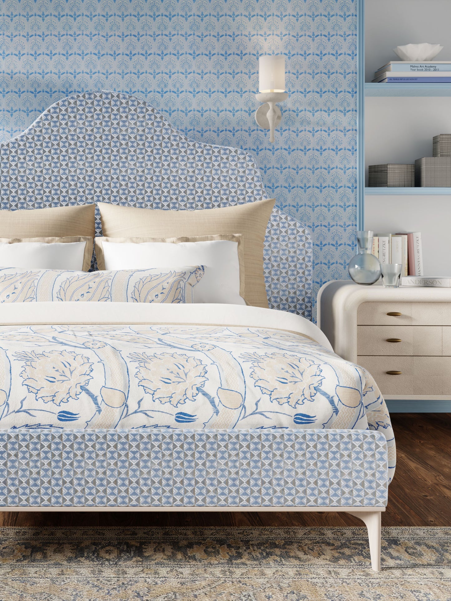 SCALAMANDRE  PARLOR VELVET FABRIC BLUEBELL   - SC 000527324 NEW SKU # SC273240005