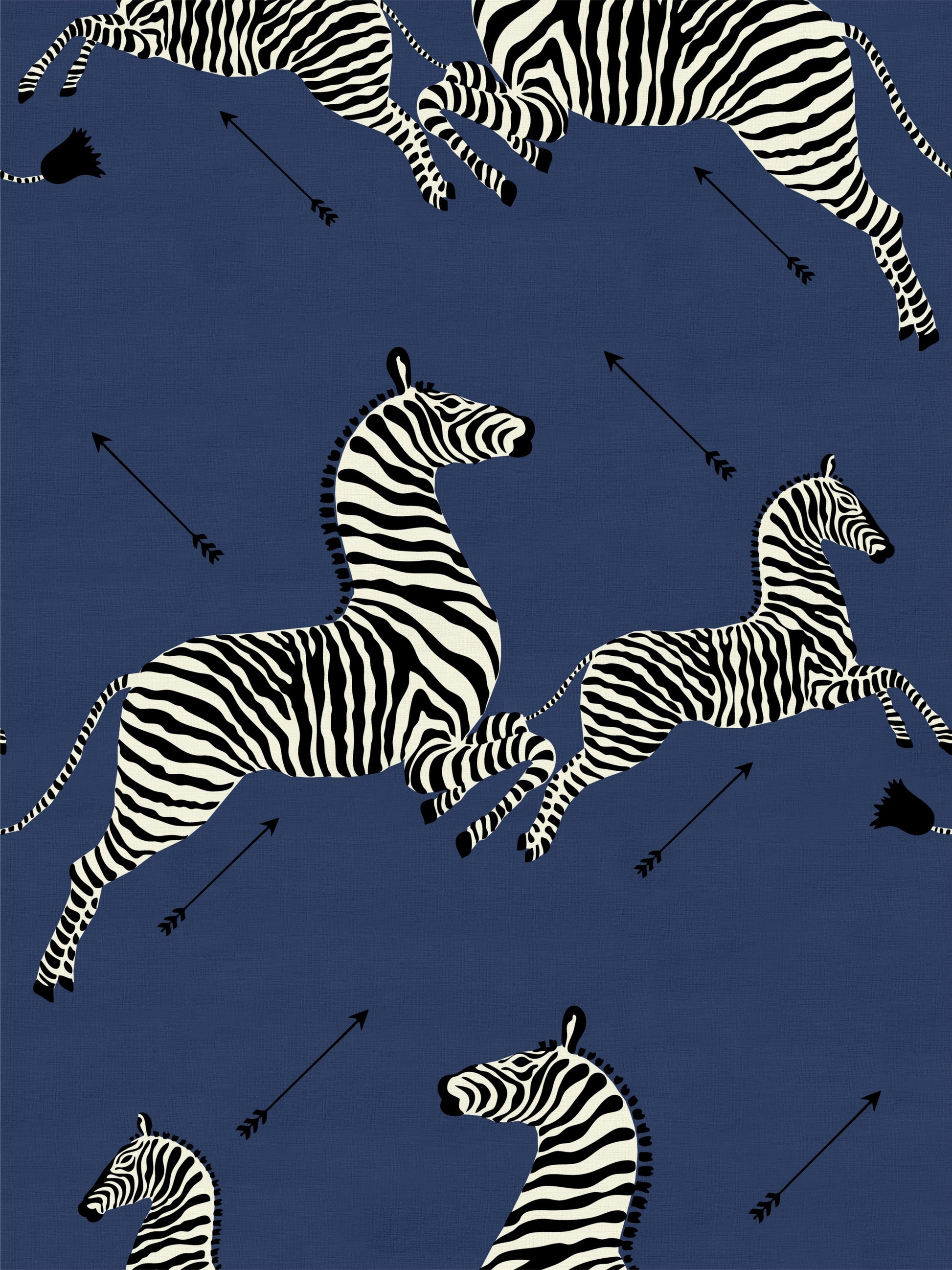 SCALAMANDRE  ZEBRAS - OUTDOOR FABRIC DENIM   - SC 000536378