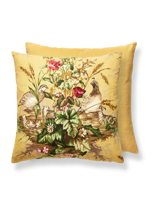 SCALAMANDRE PILLOWS   BIRD / ANIMAL 
BOTANICAL / FOLIAGE 
FLORAL 
SCENIC SQUARE    - SC 0005EDWINPILL