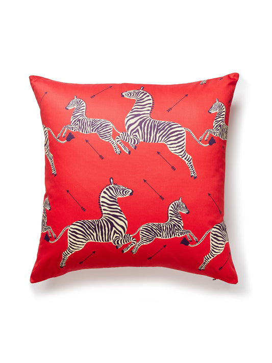 SCALAMANDRE PILLOWS   BIRD / ANIMAL 
GRAPHIC SQUARE    - SC 0005PZEBPILL NEW SKU # SCPZEBPILL0005
