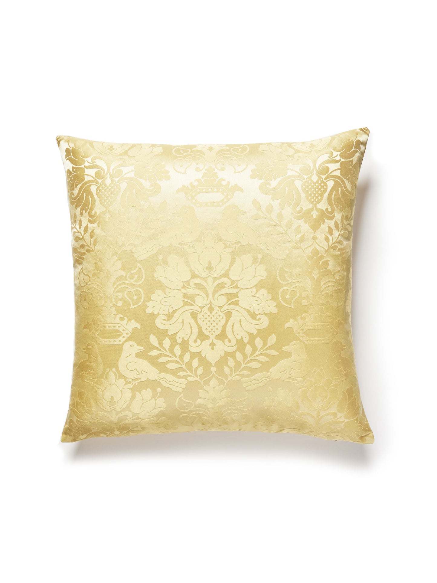 SCALAMANDRE PILLOWS   BIRD / ANIMAL 
DAMASK 
HISTORIC SQUARE    - SC 0005SDDK1098