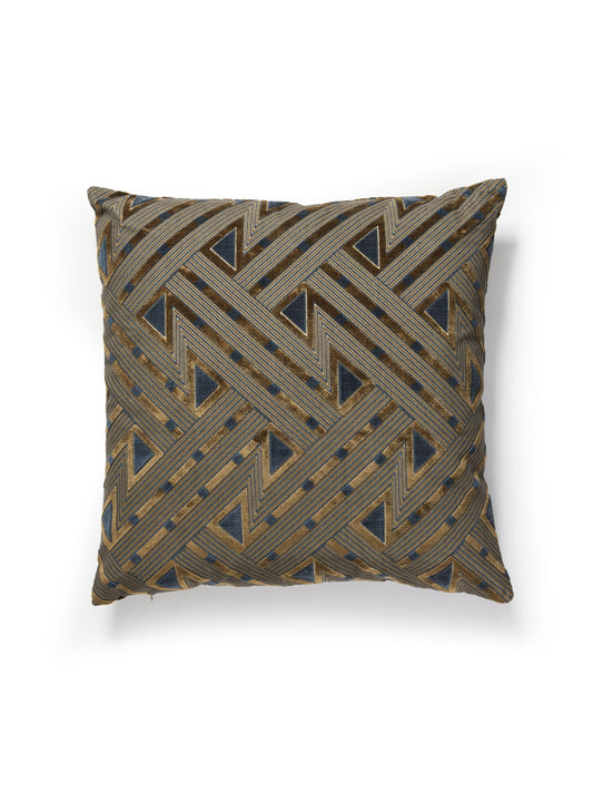 SCALAMANDRE PILLOWS   GEOMETRIC 
GRAPHIC SQUARE    - SC 0005SDDK27323 NEW SKU # SCSDDK273230005