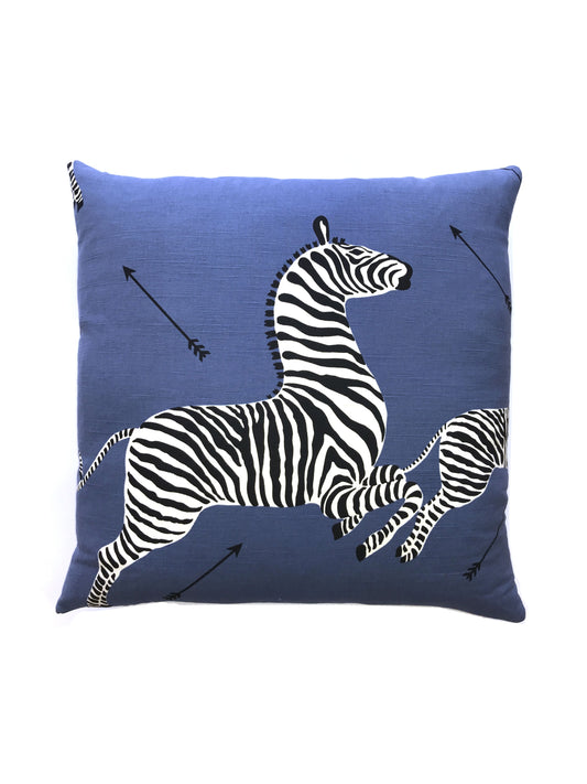 SCALAMANDRE PILLOWS   BIRD / ANIMAL SQUARE    - SC 0005ZEBRAPILL NEW SKU # SCZEBRAPILL0005