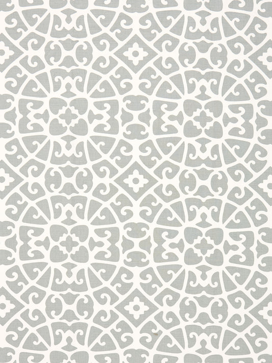 SCALAMANDRE  ANSHUN LATTICE FABRIC PEWTER   - SC 000616559