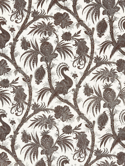 SCALAMANDRE  BALINESE PEACOCK LINEN PRINT FABRIC JAVA   - SC 000616575 NEW SKU # SC165750006