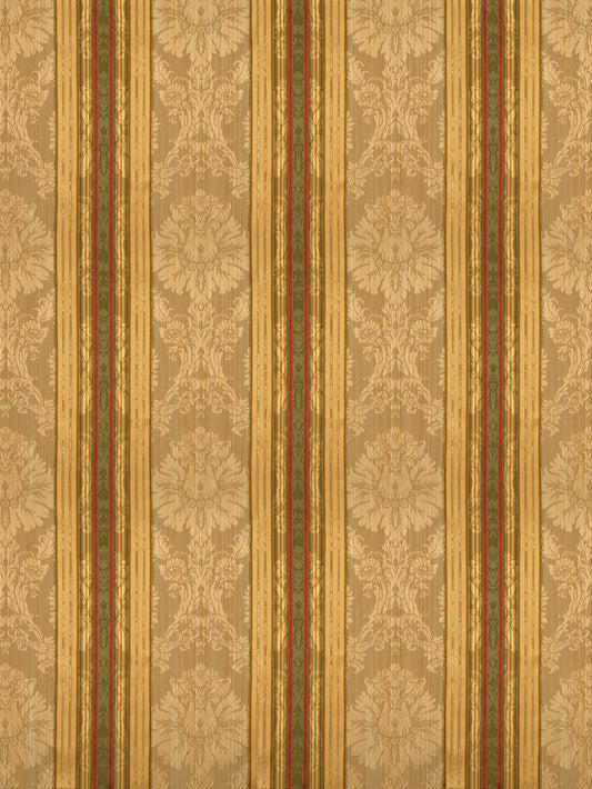 SCALAMANDRE  SANTA MARGARITA FABRIC MULTI ON OCHRE   - SC 000626166